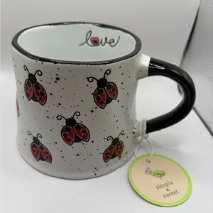 Ladybug Mug - Black and Red